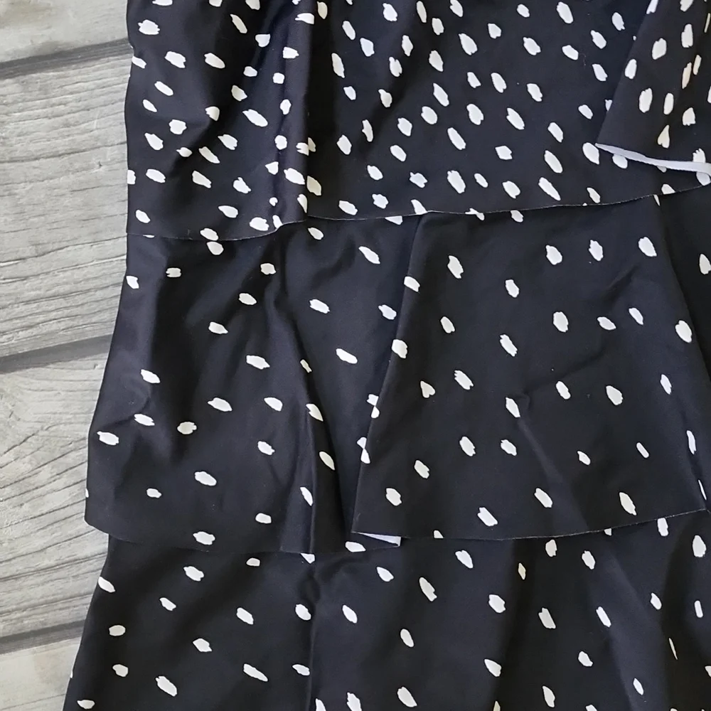Women's Polka Dot Tiered Flowy Tankini Top Sz 24W - Picture 2 of 5